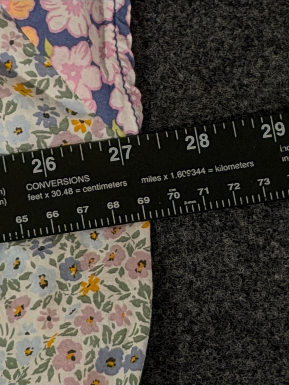 American Eagle Outfitters Floral Patchwork Blouse - Pink & Blue - Picture 6 of 6